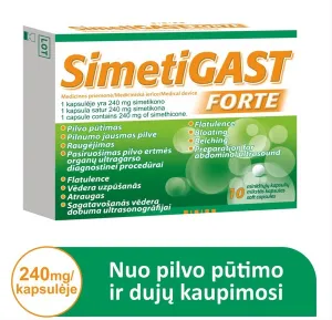 Simetigast Forte 240mg kapsulės N10