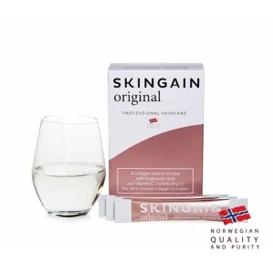 SKINGAIN original hidrolizuotas I ir II tipo kolagenas su vitaminu C, milteliai N30