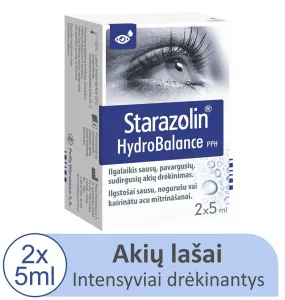 STARAZOLIN HydroBalance drėkinamieji akių lašai 2x5ml