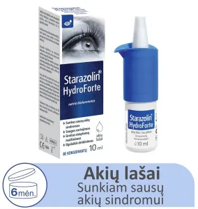 STARAZOLIN Hydroforte akių lašai 10ml