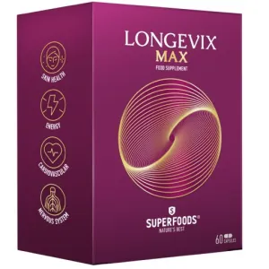 Maisto papildas SUPERFOODS LONGEVIX MAX kapsulės N60