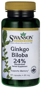 Maisto papildas SWANSON Ginkgo Biloba (standartizuotas) 60mg N120