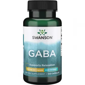 Maisto papildas SWANSON GABA 500mg N100