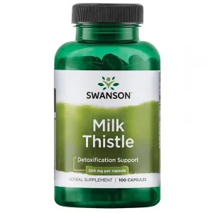 Maisto papildas SWANSON MILK THISTLE (Tikrasis margainis) 500mg N100