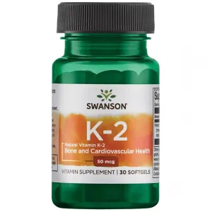 Maisto papildas SWANSON VITAMINAS K2 (MENACHINONAS-7) N30