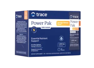 Maisto papildas TRACE MINERALS POWER PACK imunitetui ir energijai elektrolitai su vitaminu C milteliai pakeliuose N30