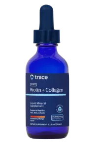 Maisto papildas TRACE MINERALS biotinas 20000mcg ir kolagenas 30000mcg 59ml