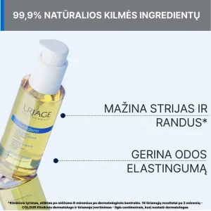 URIAGE Bariederm Cica Huile aliejus nuo strijų 100ml
