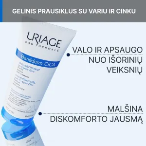 URIAGE Bariederm Cica gelinis prausiklis su Cu - Zn 200ml