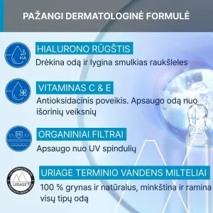 URIAGE Eau Thermale kompaktinė kreminė pudra su atspalviu SPF30 10g