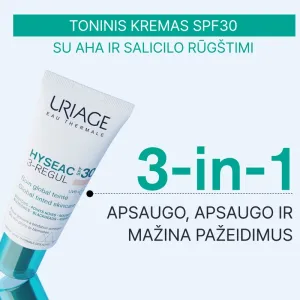 URIAGE Hyseac 3 - Regular toninis kremas lengvas SPF30 40ml