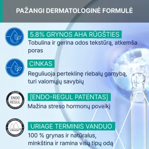 URIAGE Hyseac Booster veido serumas 30ml