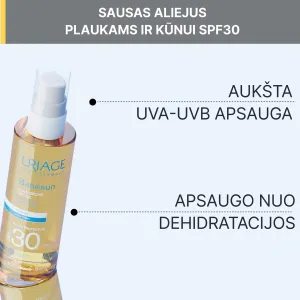URIAGE Bariesun Huile aliejinis purškalas SPF30 200ml