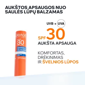 Uriage Bariesun lūpų balzamas SPF30 4g