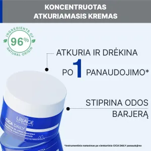 Uriage Cica Daily koncentruotas atkuriamasis kremas 50ml