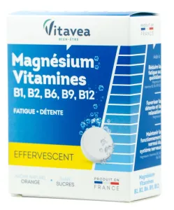 Maisto papildas VITAVEA Magnis, vitaminai B1, B2, B6, B9, B12 tirpstančios tabletės N24