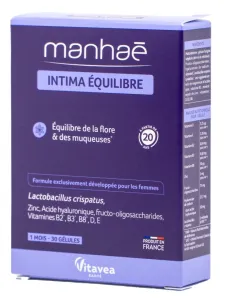 Maisto papildas VITAVEA Manhaé Intima Equilibre makšties mikrofloros ir gleivinės balansui N30
