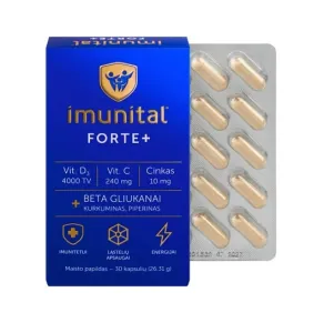Maisto papildas Imunital Forte+ kapsulės N30