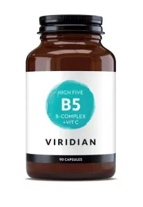 Maisto papildas VIRIDIAN High Five B Complex B5 vitaminų kompleksas + Vit C kapsulės N90