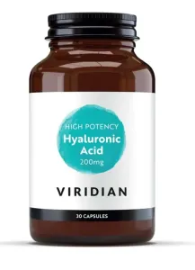 Maisto papildas VIRIDIAN High Potency Hyaluronic Acid 200mg kapsulės N30