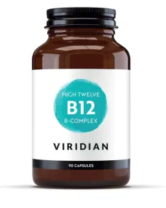 Maisto papildas VIRIDIAN Vitaminas B12 High Twelve B - Complex B12 kapsulės N90