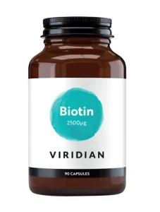 Maisto papildas VIRIDIAN Biotin 2500mcg kapsulės N90
