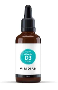 Maisto papildas VIRIDIAN Vitaminas D3 Liquid Vitamin D3 2000IU 50ml