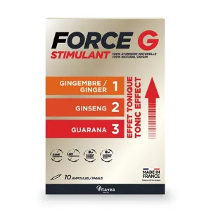 Maisto papildas VITAVEA Force G Stimulant, 10 ampulių