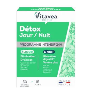 Maisto papildas VITAVEA DETOX DAY/NIGHT kapsulės N30