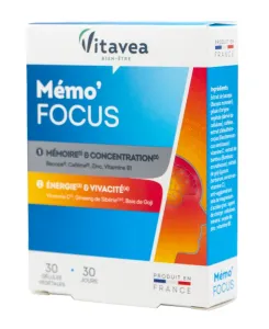 Maisto papildas VITAVEA Memo'Focus atminčiai ir energijai N30