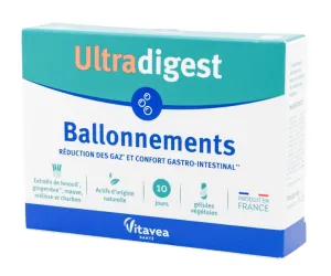 Maisto papildas VITAVEA Ultradigest Ballonnements nuo pilvo pūtimo N30