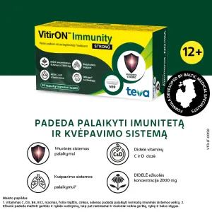 Maisto papildas VITIRON Immunity STRONG kapsulės N30