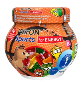 Maisto papildas VITIRON KIDS Sports energijai kramtomieji guminukai N50