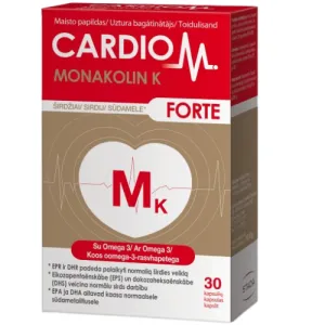 Maisto papildas CardioM Monakolin K Forte kapsulės N30