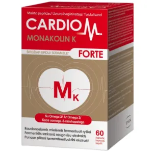 Maisto papildas CardioM Monakolin K Forte kapsulės N60