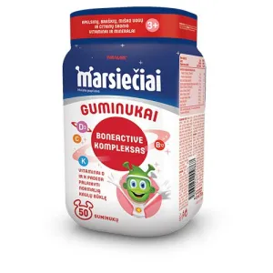 Maisto papildas WALMARK Marsiečiai rinkinys (guminukai su šaltalankiu + Boneactive) N50+N50 + dovana laikrodis