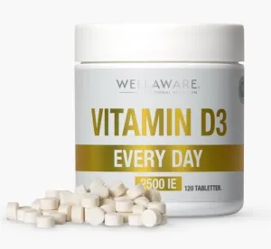 Maisto papildas WELLaware VITAMIN D3 120 tabl.