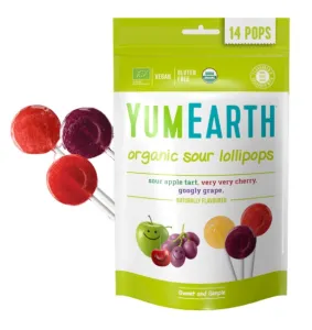 YUMEARTH ekologiški ledinukai BIO ant pagaliuko (3 rūšys) 85g 14 vnt.