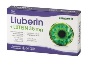 Maisto papildas akims LIUBERIN plius Lutein 35mg N30