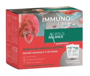 Maisto papildas Acorus Balance IMMUNO FIBER sachets 6g N20