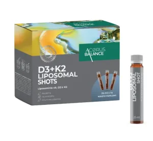Maisto papildas Acorus Balance D3+K2 LIPOSOMAL SHOTS 25ML N14