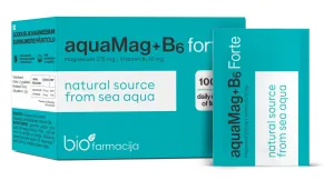 Maisto papildas aquaMag+B6 Forte milteliai 1.2g N28