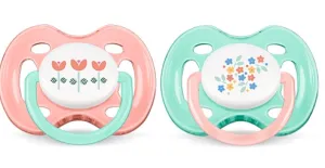 Čiulptukai silikoniniai AVENT 0-6mėn "Madingas M" N2 (SCF172/02)