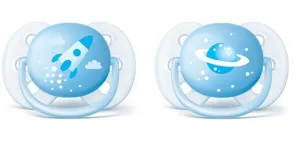 Čiulptukai silikoniniai AVENT 0-6mėn "Švelnus dekoruotas B" N2 (SCF222/20)