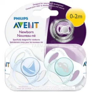 Čiulptukai silikoniniai AVENT 0-2mėn "Mini" (berniukas) N2 (SCF151/01)