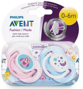 Čiulptukai silikoniniai AVENT 0-6mėn ''Linksmučiai'' N2 (SCF196/18)
