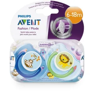 Čiulptukai silikoniniai AVENT 6-18mėn ''Linksmučiai'' N2 (SCF197/22)