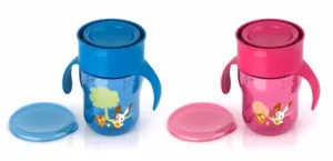 Puodelis neišsiliejantis su rankenėlėmis AVENT "Pirmasis suaugusio" 260ml N1 (1/225)