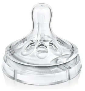 Žindukas AVENT Natural silikoninis nuo 3 mėn. V įpjova (kintanti tekmė) N2 (SCF655/27)