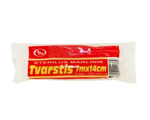 Sterilus marlinis tvarstis AZAS 7m x 14cm